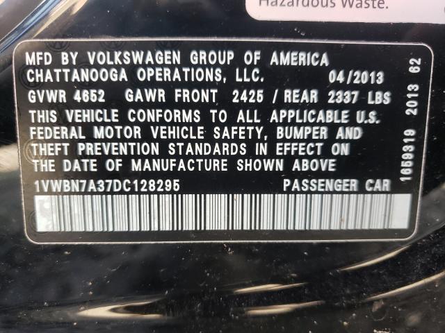 Photo 9 VIN: 1VWBN7A37DC128295 - VOLKSWAGEN PASSAT 