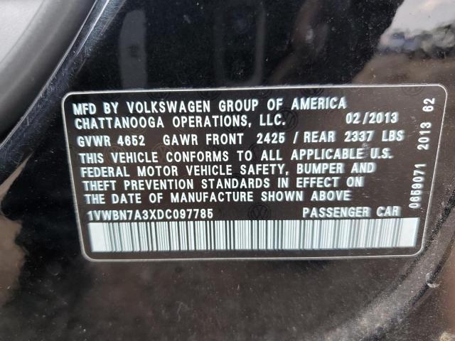 Photo 11 VIN: 1VWBN7A3XDC097785 - VOLKSWAGEN PASSAT 