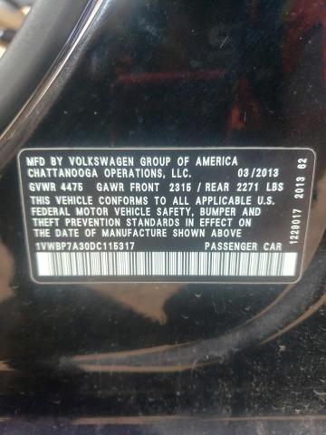 Photo 11 VIN: 1VWBP7A30DC115317 - VOLKSWAGEN PASSAT 