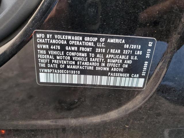 Photo 11 VIN: 1VWBP7A30EC013310 - VOLKSWAGEN PASSAT 