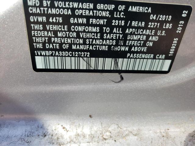 Photo 9 VIN: 1VWBP7A33DC128272 - VOLKSWAGEN PASSAT 