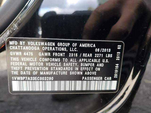 Photo 11 VIN: 1VWBP7A33EC003290 - VOLKSWAGEN PASSAT SE 