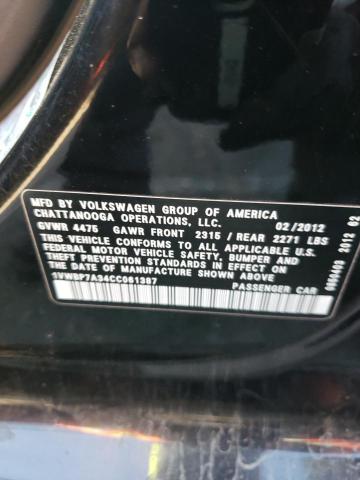 Photo 11 VIN: 1VWBP7A34CC061387 - VOLKSWAGEN PASSAT 