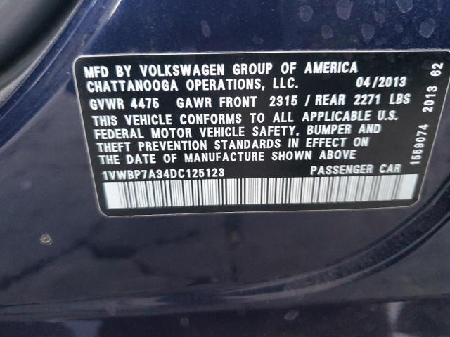 Photo 11 VIN: 1VWBP7A34DC125123 - VOLKSWAGEN PASSAT SE 