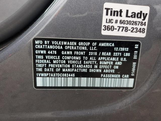 Photo 12 VIN: 1VWBP7A37DC082445 - VOLKSWAGEN PASSAT SE 