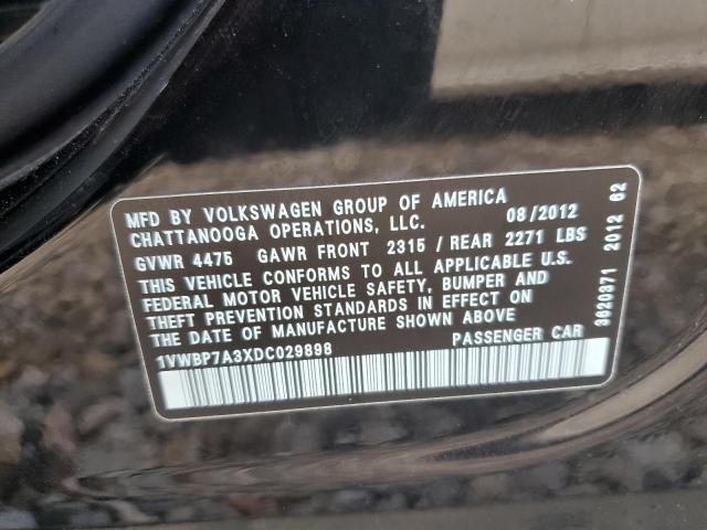 Photo 11 VIN: 1VWBP7A3XDC029898 - VOLKSWAGEN PASSAT 