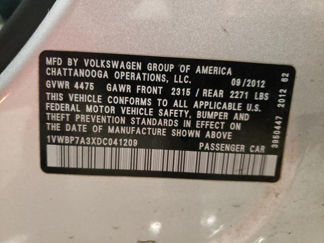 Photo 11 VIN: 1VWBP7A3XDC041209 - VOLKSWAGEN PASSAT 