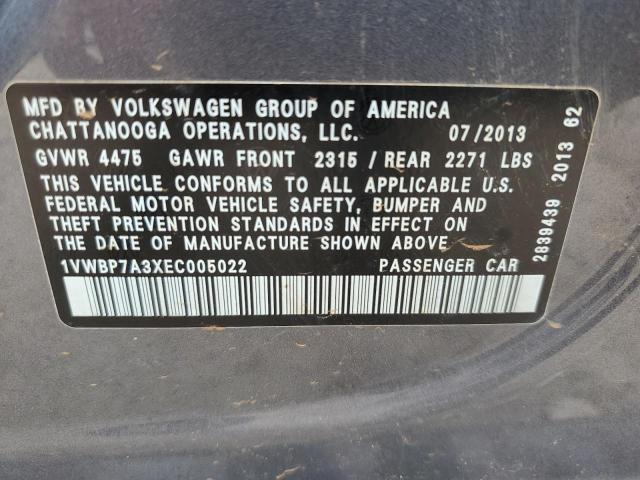 Photo 11 VIN: 1VWBP7A3XEC005022 - VOLKSWAGEN PASSAT 