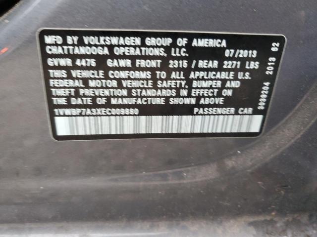 Photo 11 VIN: 1VWBP7A3XEC009880 - VOLKSWAGEN PASSAT 