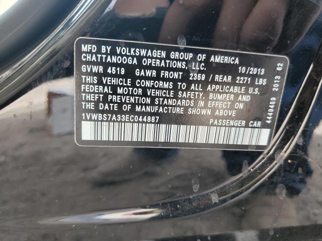 Photo 11 VIN: 1VWBS7A33EC044887 - VOLKSWAGEN PASSAT 