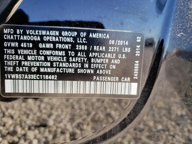 Photo 11 VIN: 1VWBS7A33EC116462 - VOLKSWAGEN PASSAT 