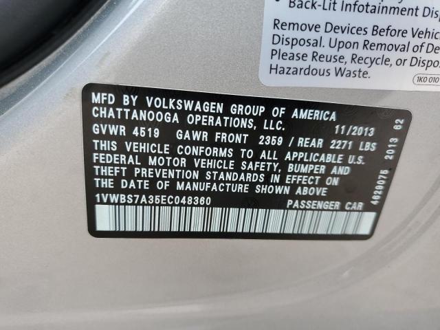 Photo 11 VIN: 1VWBS7A35EC048360 - VOLKSWAGEN PASSAT 