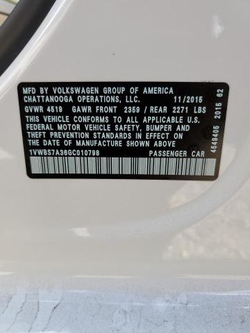 Photo 12 VIN: 1VWBS7A36GC010798 - VOLKSWAGEN PASSAT 