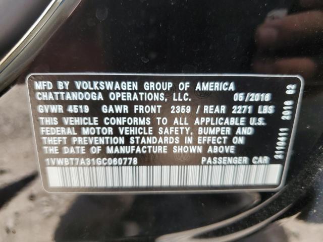 Photo 11 VIN: 1VWBT7A31GC060778 - VOLKSWAGEN PASSAT 