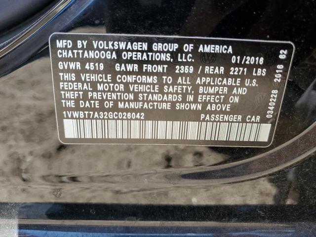 Photo 11 VIN: 1VWBT7A32GC026042 - VOLKSWAGEN PASSAT 