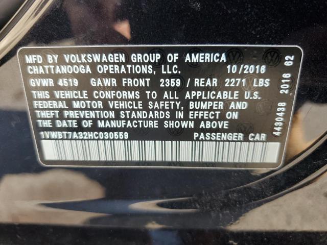 Photo 11 VIN: 1VWBT7A32HC030559 - VOLKSWAGEN PASSAT SE 