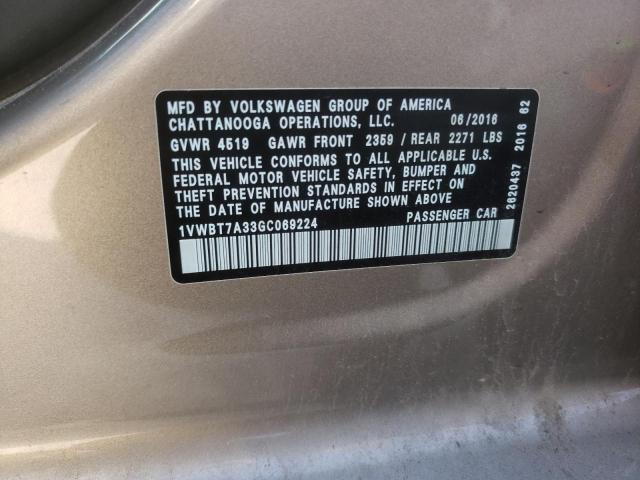 Photo 9 VIN: 1VWBT7A33GC069224 - VOLKSWAGEN PASSAT 