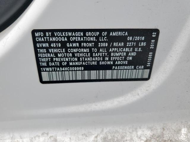 Photo 11 VIN: 1VWBT7A34HC009969 - VOLKSWAGEN PASSAT SE 