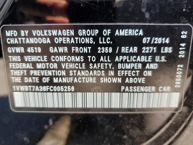 Photo 9 VIN: 1VWBT7A36FC005256 - VOLKSWAGEN PASSAT 