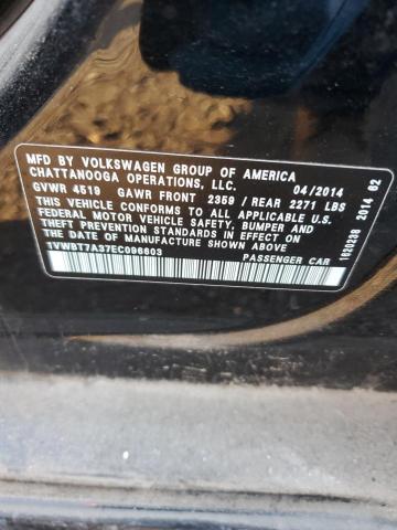 Photo 11 VIN: 1VWBT7A37EC096603 - VOLKSWAGEN PASSAT 