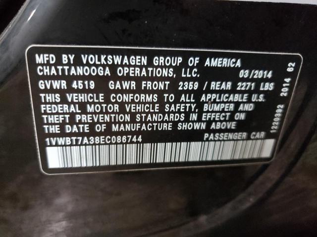 Photo 11 VIN: 1VWBT7A38EC086744 - VOLKSWAGEN PASSAT 