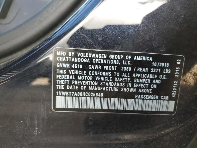 Photo 12 VIN: 1VWBT7A38HC025849 - VOLKSWAGEN PASSAT 