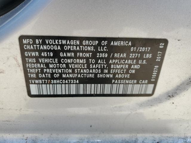 Photo 11 VIN: 1VWBT7A38HC047334 - VOLKSWAGEN PASSAT 