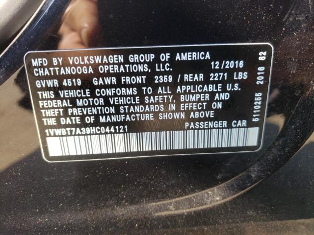 Photo 9 VIN: 1VWBT7A39HC044121 - VOLKSWAGEN PASSAT 