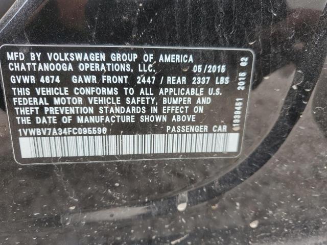 Photo 12 VIN: 1VWBV7A34FC095596 - VOLKSWAGEN PASSAT 