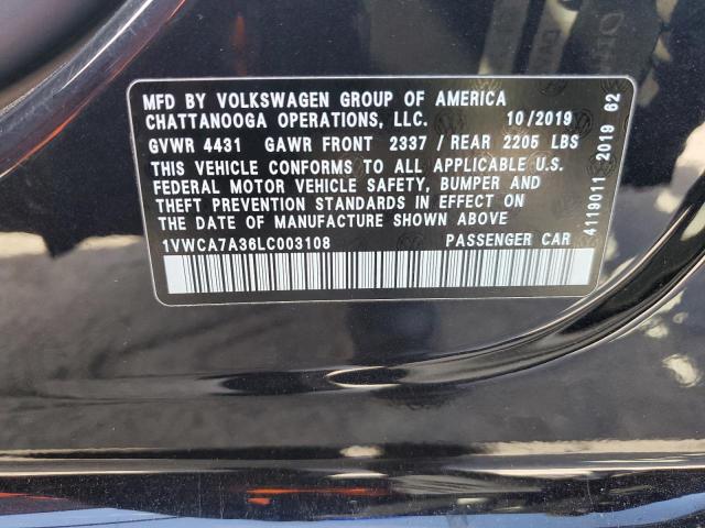 Photo 11 VIN: 1VWCA7A36LC003108 - VOLKSWAGEN PASSAT 