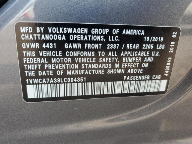 Photo 11 VIN: 1VWCA7A39LC004351 - VOLKSWAGEN PASSAT SEL 