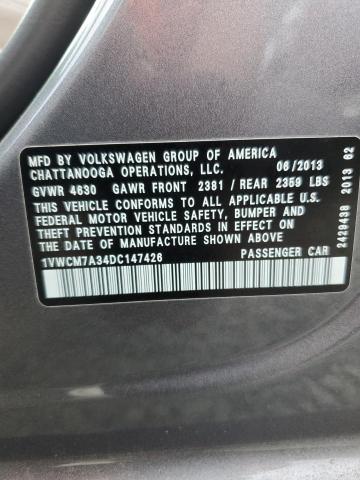 Photo 11 VIN: 1VWCM7A34DC147426 - VOLKSWAGEN PASSAT 