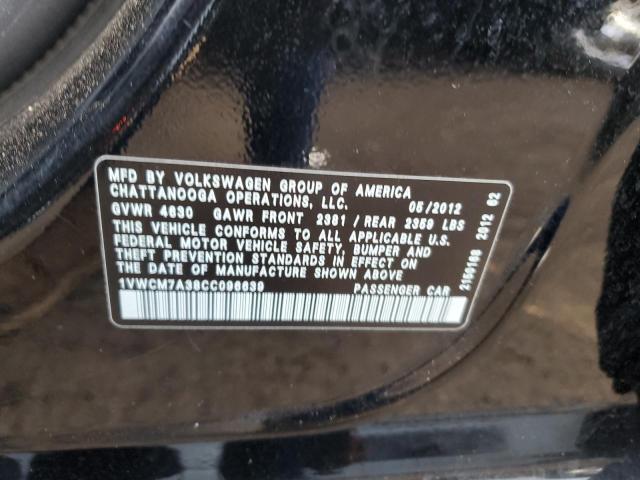 Photo 11 VIN: 1VWCM7A38CC096639 - VOLKSWAGEN PASSAT 