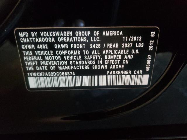 Photo 9 VIN: 1VWCN7A32DC066874 - VOLKSWAGEN PASSAT SEL 