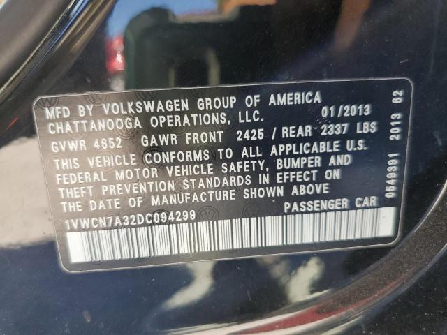 Photo 11 VIN: 1VWCN7A32DC094299 - VOLKSWAGEN PASSAT 