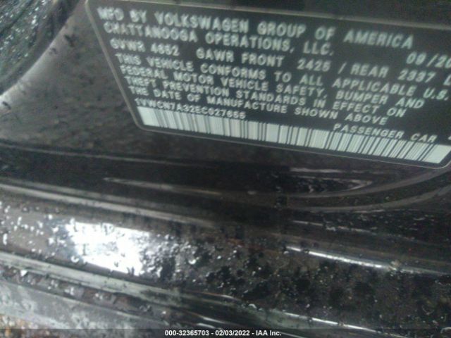 Photo 8 VIN: 1VWCN7A32EC027655 - VOLKSWAGEN PASSAT 