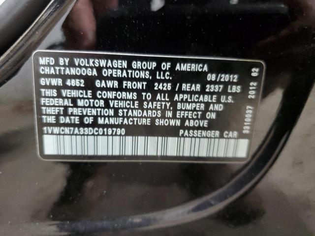 Photo 11 VIN: 1VWCN7A33DC019790 - VOLKSWAGEN PASSAT 