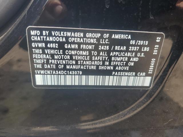 Photo 11 VIN: 1VWCN7A34DC143079 - VOLKSWAGEN PASSAT 