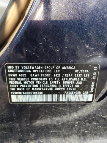 Photo 11 VIN: 1VWCN7A36DC106566 - VOLKSWAGEN PASSAT 