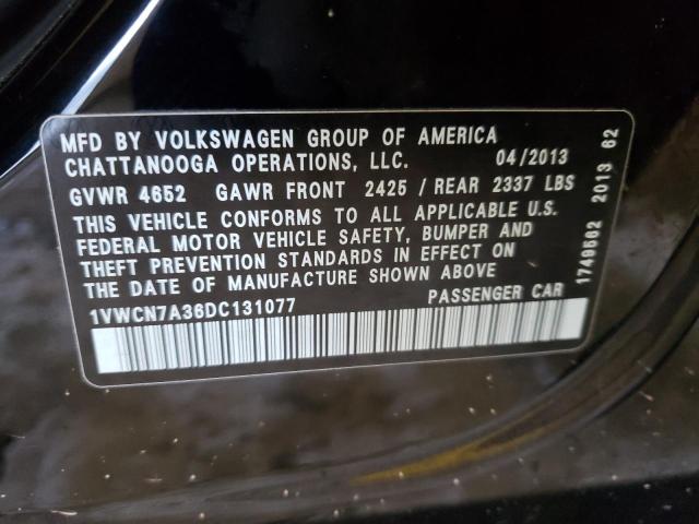 Photo 11 VIN: 1VWCN7A36DC131077 - VOLKSWAGEN PASSAT 