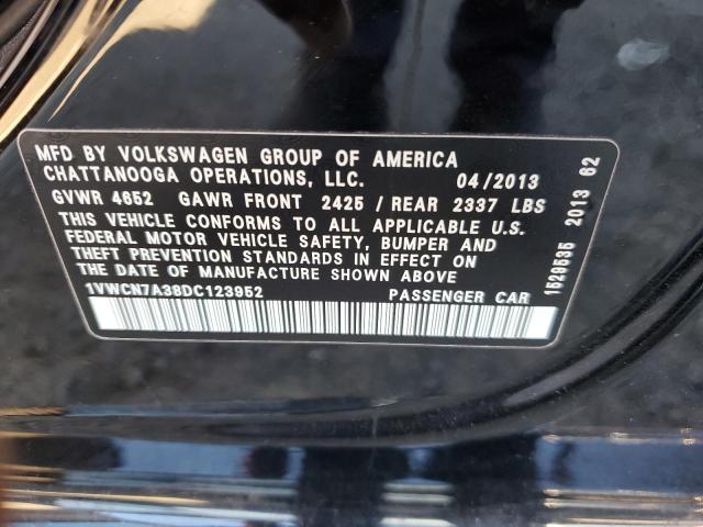 Photo 11 VIN: 1VWCN7A38DC123952 - VOLKSWAGEN PASSAT 