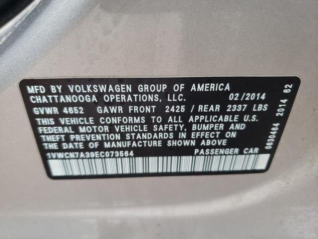 Photo 11 VIN: 1VWCN7A39EC073564 - VOLKSWAGEN PASSAT 