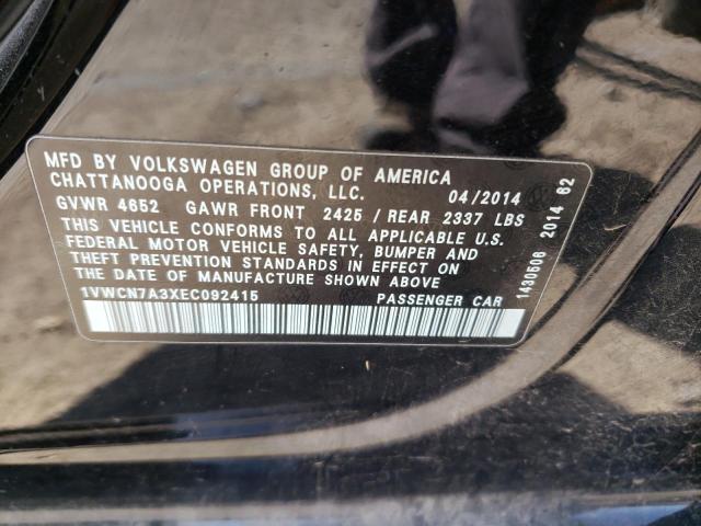 Photo 11 VIN: 1VWCN7A3XEC092415 - VOLKSWAGEN PASSAT 