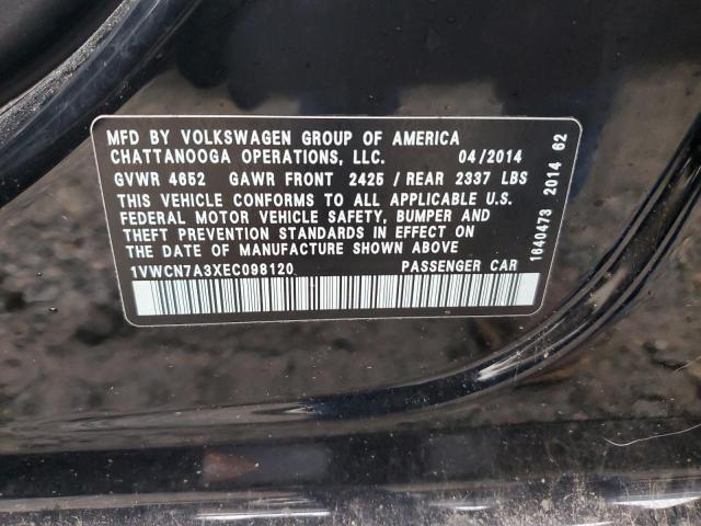 Photo 11 VIN: 1VWCN7A3XEC098120 - VOLKSWAGEN PASSAT SEL 