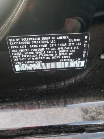 Photo 9 VIN: 1VWCP7A35DC117309 - VOLKSWAGEN PASSAT 