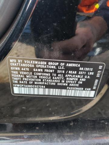 Photo 11 VIN: 1VWCP7A38DC027264 - VOLKSWAGEN PASSAT SEL 