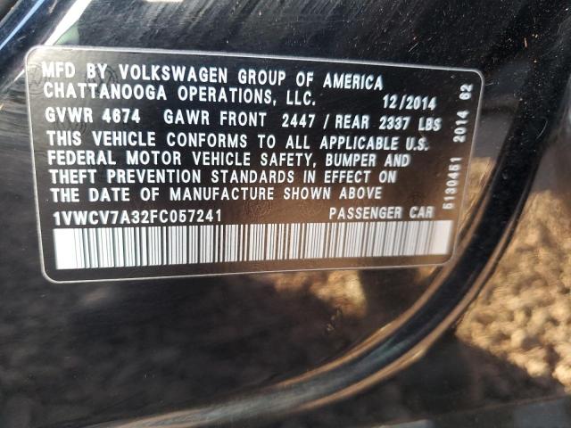 Photo 11 VIN: 1VWCV7A32FC057241 - VOLKSWAGEN PASSAT 