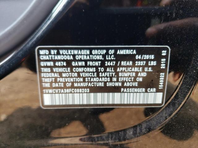 Photo 11 VIN: 1VWCV7A36FC088203 - VOLKSWAGEN PASSAT 