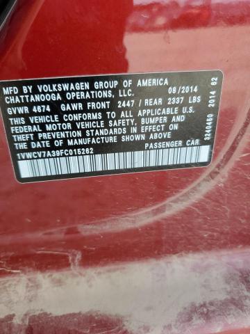 Photo 11 VIN: 1VWCV7A39FC015262 - VOLKSWAGEN PASSAT 