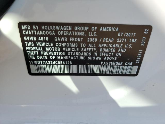 Photo 11 VIN: 1VWDT7A32HC084128 - VOLKSWAGEN PASSAT R-L 